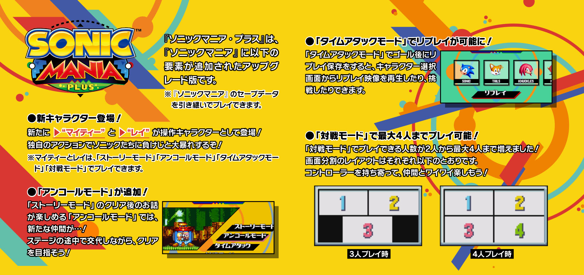 ソニックマニア・プラス｜ソニックマニア・プラス WEBマニュアル